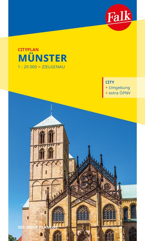 Falk Cityplan M&uuml;nster 1:20.000