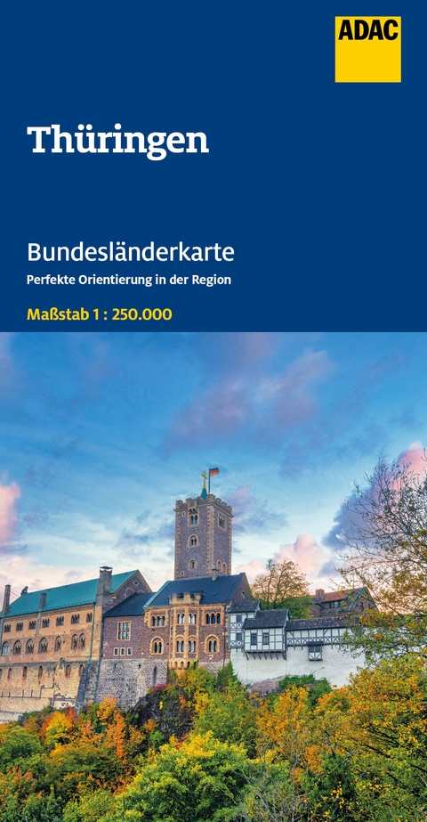 ADAC Bundesl&auml;nderkarte Deutschland 08 Th&uuml;ringen 1:250.000