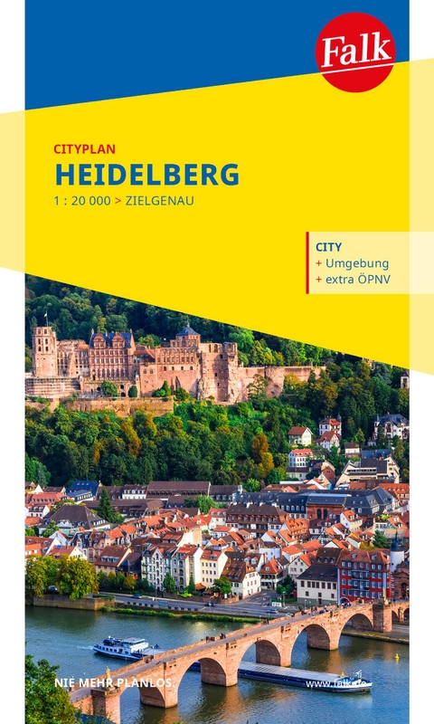 Falk Cityplan Heidelberg 1:20.000