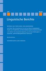 Linguistische Berichte Heft 279 - 