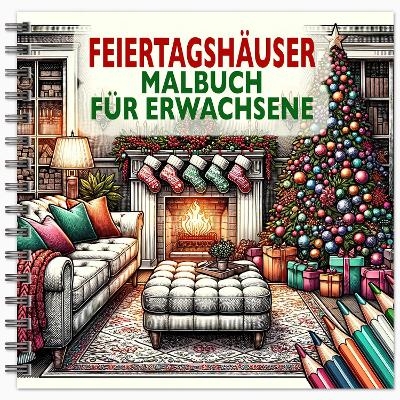 Feiertagshauser Malbuch fur Erwachsene - Enchanted Willow, Golden Age Press