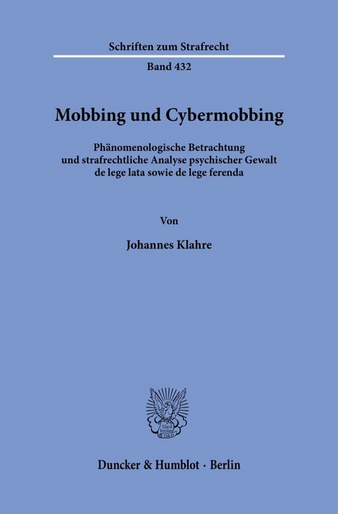 Mobbing und Cybermobbing - Johannes Klahre