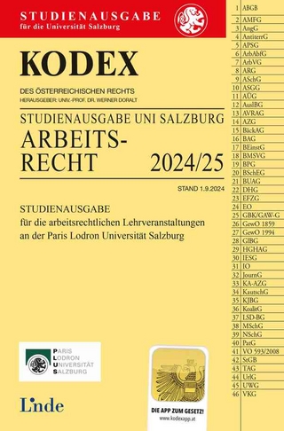 KODEX Studienausgabe Arbeitsrecht Salzburg 2024/25
