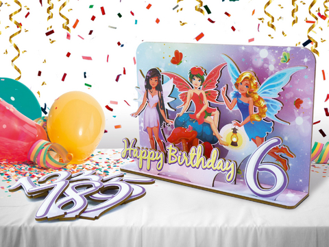 familiacard Geburtstagsdekoration &bdquo;Feen&ldquo;