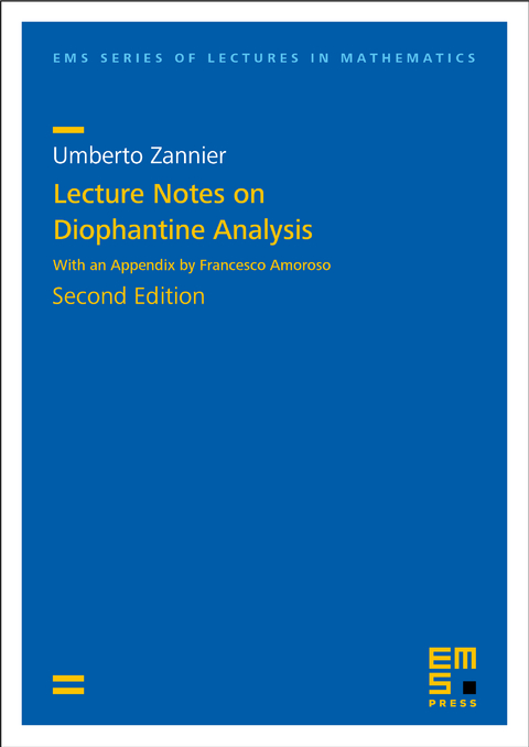 Lecture Notes on Diophantine Analysis - Umberto Zannier