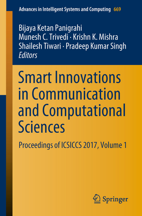 Smart Innovations in Communication and Computational Sciences - 