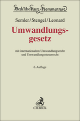 Umwandlungsgesetz: UmwG - 