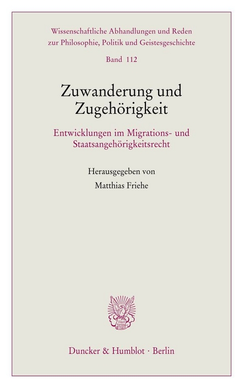 Zuwanderung und Zugeh&ouml;rigkeit - 