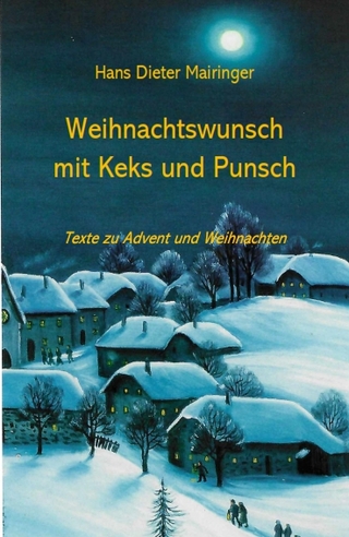 Weihnachtswunsch mit Keks und Punsch