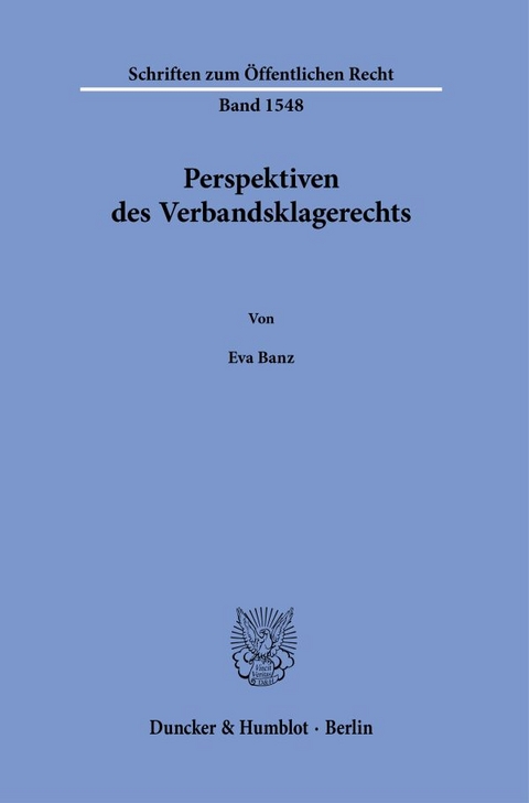 Perspektiven des Verbandsklagerechts - Eva Banz