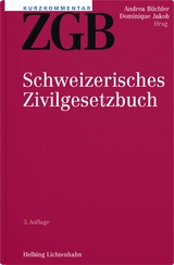 Kurzkommentar ZGB - Büchler, Andrea; Jakob, Dominique; Arnet, Ruth; Baumann Lorant, Roman; Beugger, Jannik; Borkowski, Barbara; Brozzo, Patrick; Büchler, Andrea; Bürgi, Urs; Buser, Melissa; Cantieni, Linus; Cottier, Michelle; Domej, Tanja; Dörr, Bianka; Dusil, Stephan; Fankhauser, Roland; Gassmann, Jürg; Genna, Gian Sandro; Geyer, Stefan; Götschi, Antje; Grüninger, Harold; Häfeli, Christoph; Hotz, Sandra; Humbel, Claude; Jakob, Dominique; Kalt, Michelle; Künzle, Hans Rainer; Maranta, Luca; Marro, Pierre-Yves; Meyer Honegger, Caroline B.; Michel, Margot; Mordasini, Claudia M.; Mösch Payot, Peter; Pfaffinger, Monika; Pfeiffer, Reto; Raveane, Zeno; Rosch, Daniel; Rusch, Martina; Schlatter, Christina; Schmidt, Céline P.; Schmid-Tschirren, Christina; Schuler-Scheurer, Anna; Stehli, Claudia; Thier, Andreas; Thurnherr, Christoph; Uhl, Matthias; Vetterli, Rolf; Weber, Marc; Wider, Diana; Zelger, Ulrich