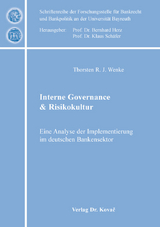 Interne Governance & Risikokultur - Thorsten R. J. Wenke