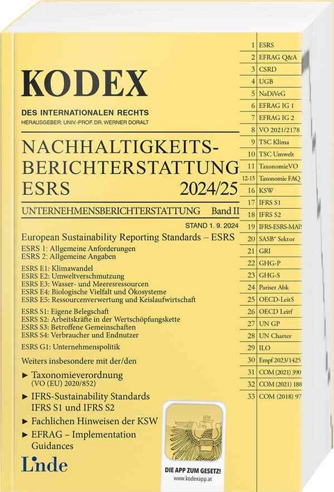 KODEX Nachhaltigkeitsberichterstattung - ESRS - Werner Gedlicka, Katharina van Bakel-Auer, Jacqueline Strakova
