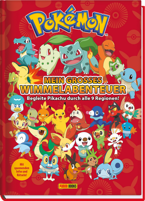 Pok&eacute;mon: Mein gro&szlig;es Wimmelabenteuer: Begleite Pikachu durch alle 9 Regionen -  Panini,  Pok&eacute;mon