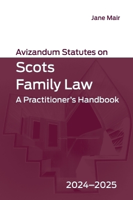 Avizandum Statutes on Scots Family Law - 