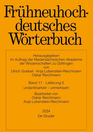Frühneuhochdeutsches Wörterbuch / Frühneuhochdeutsches Wörterbuch. Band 11/Lieferung 5