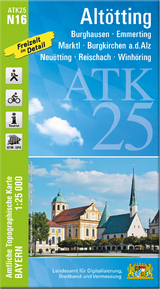 ATK25-N16 Altötting (Amtliche Topographische Karte 1:25000) - 