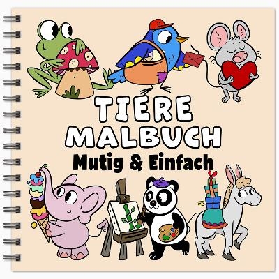 Tiere Mutig & Einfach Malbuch - Enchanted Willow, Golden Age Press
