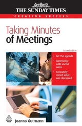 Taking Minutes of Meetings - Gutman, Joanna
