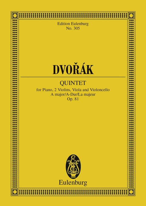 Quintet A major - Anton&iacute;n Dvoř&aacute;k