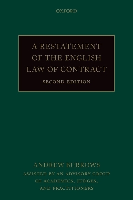 A Restatement of the English Law of Contract