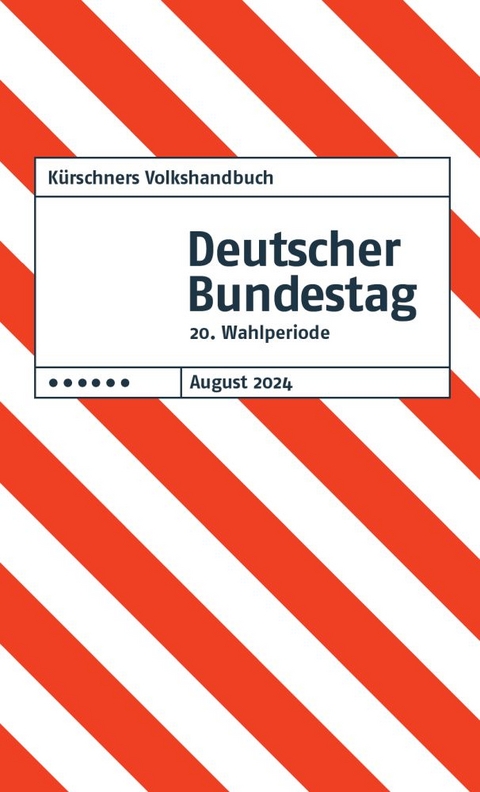 K&uuml;rschners Volkshandbuch Deutscher Bundestag - 