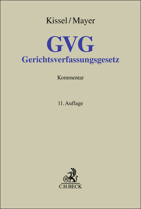 Gerichtsverfassungsgesetz: GVG - Herbert Mayer
