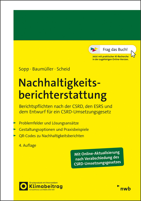 Nachhaltigkeitsberichterstattung - Karina Sopp, Josef Baumüller, Oliver Scheid