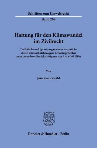 Haftung für den Klimawandel im Zivilrecht