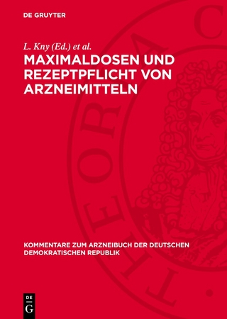 Maximaldosen und Rezeptpflicht von Arzneimitteln