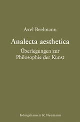 Analecta aesthetica - Axel Beelmann