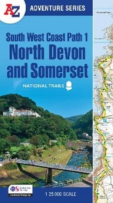 South West Coast Path 1 – North Devon & Somerset - A-Z Maps