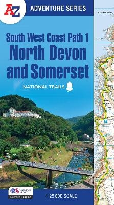 South West Coast Path 1 – North Devon & Somerset -  A-Z Maps