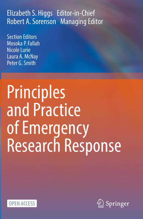 Principles and Practice of Emergency Research Response - 