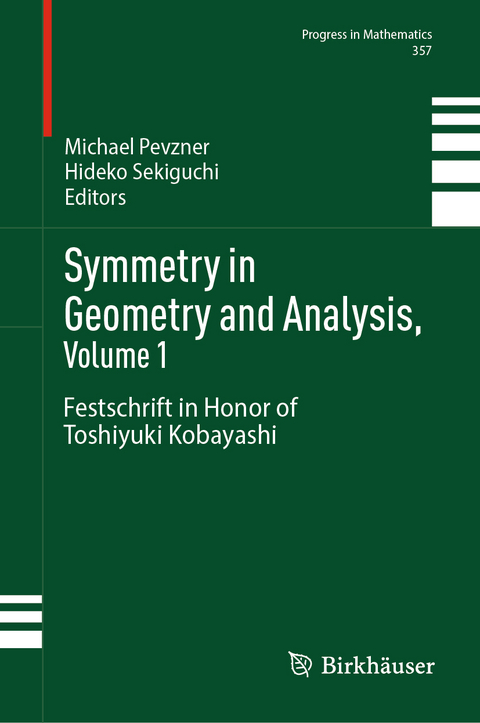 Symmetry in Geometry and Analysis, Volume 1 - 