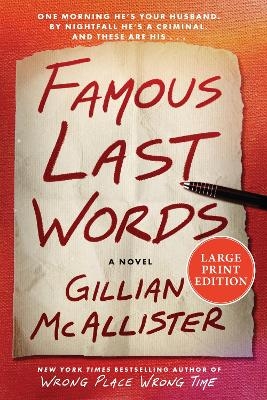 Famous Last Words - Gillian McAllister