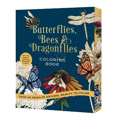 Butterflies, Bees & Dragonflies Coloring Book -  Editors of Chartwell Books