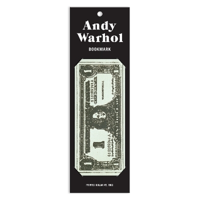 Warhol Dollar Bill Shaped Bookmark -  Galison