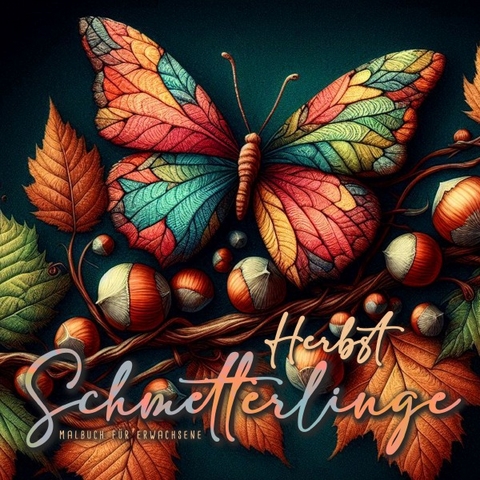 Herbst Schmetterlinge Malbuch f&uuml;r Erwachsene - Monsoon Publishing, Musterst&uuml;ck Grafik