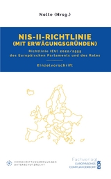 NIS-II-Richtlinie mit Erw&auml;gungsgr&uuml;nden - Andreas Maximilian Nolte (Hrsg.)
