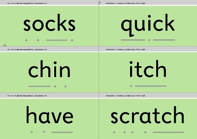 Read Write Inc. Fresh Start: 2024 Module Green Word Cards