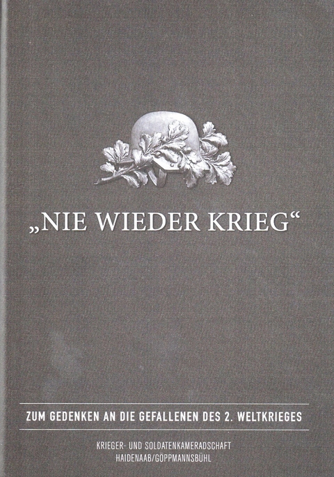 Nie wieder Krieg - Werner Veigl