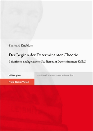 Der Beginn der Determinanten-Theorie