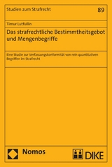Das strafrechtliche Bestimmtheitsgebot und Mengenbegriffe - Timur Lutfullin