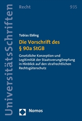 Die Vorschrift des § 90a StGB - Tobias Ebling