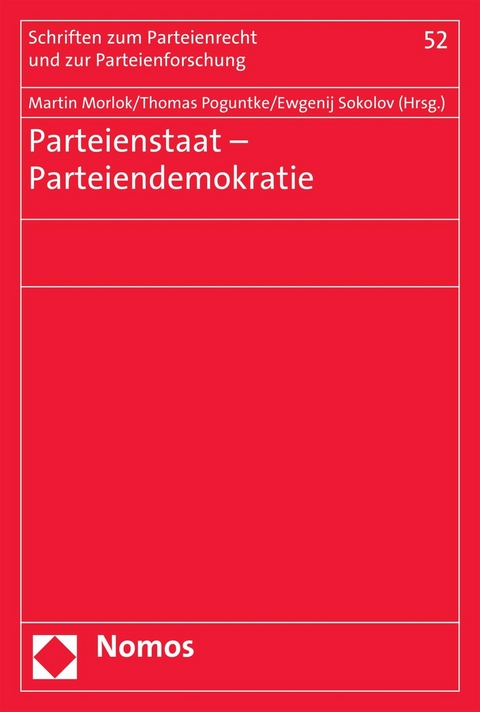 Parteienstaat - Parteiendemokratie - 