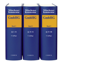 Münchener Kommentar zum Gesetz betreffend die Gesellschaften mit beschränkter Haftung Gesamtwerk