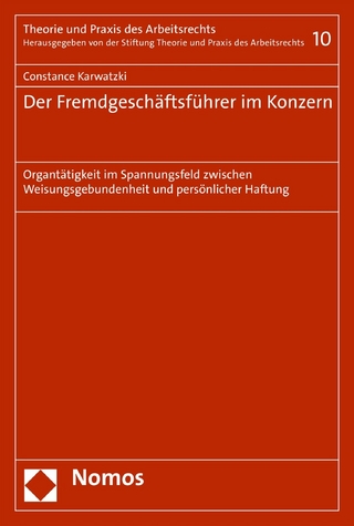 Der Fremdgeschäftsführer im Konzern