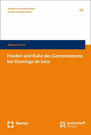 Frieden und Ruhe des Gemeinwesens bei Domingo de Soto