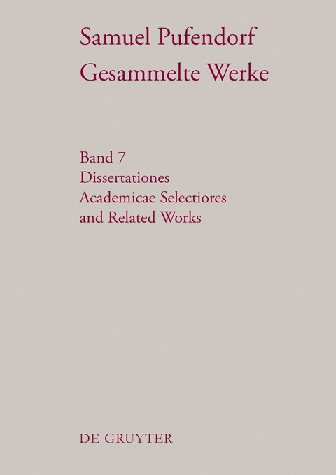 Dissertationes Academicae Selectiores and Related Works - 